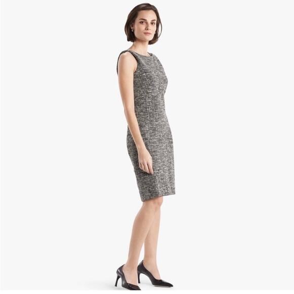 M.M. Lafleur "The Lydia" Twist Strap Boucle Tweed Sheath Dress Size 8 - Picture 1 of 13